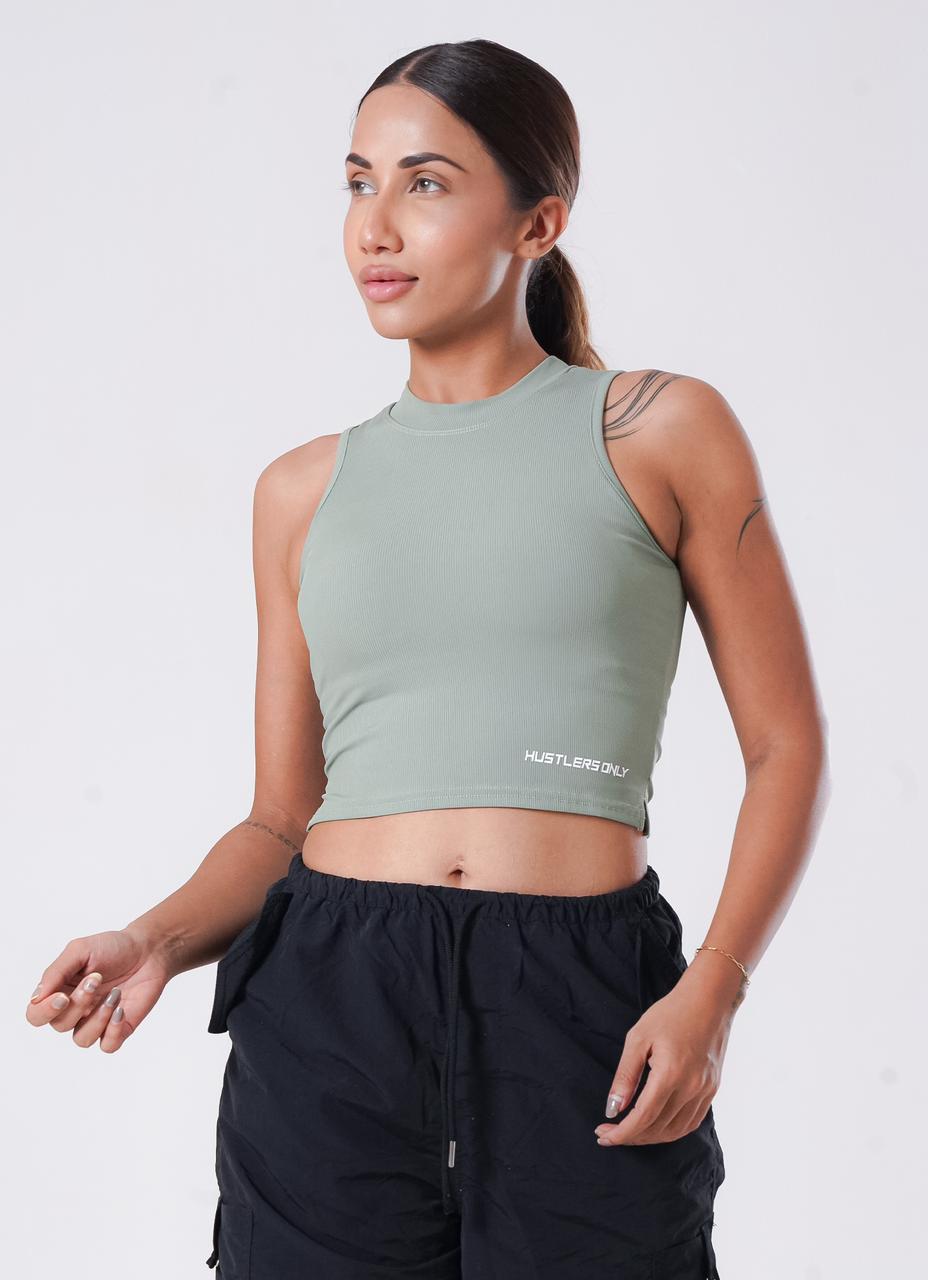 Emerald IVY Ribbed Tank for Women | HustlersOnlyPK