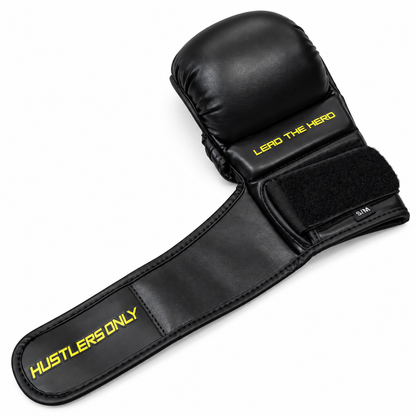 MMA Sparring Gloves - Black & Yellow