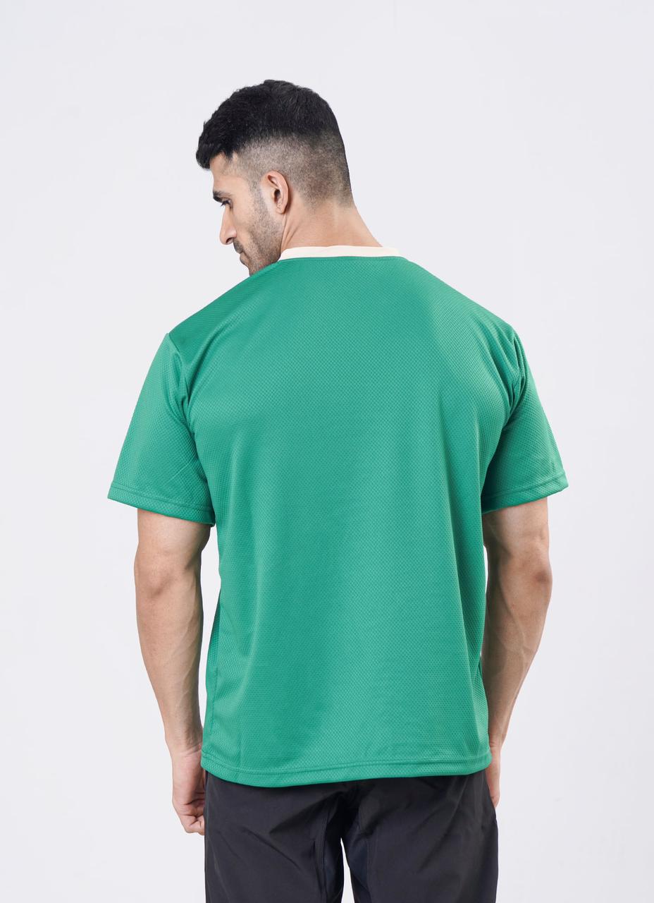 Mesh Basketball Green Tshirt | HustlersOnlyPK