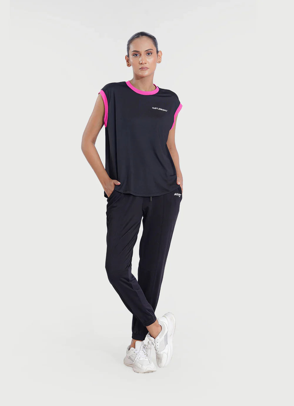 Black Minimal Tank Shirt | HustlersOnlyPK