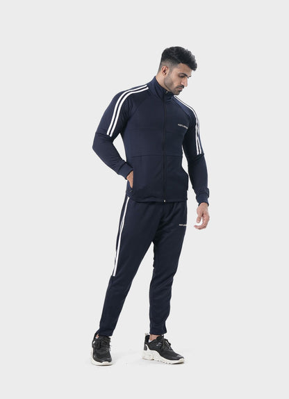 Muscle Fit Tracksuit Navy | HustlersOnlyPK