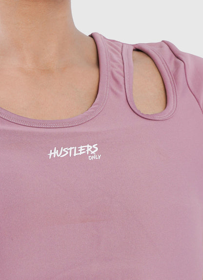 Pink Onyx Crop TShirt For Workout | HustlersOnlyPK