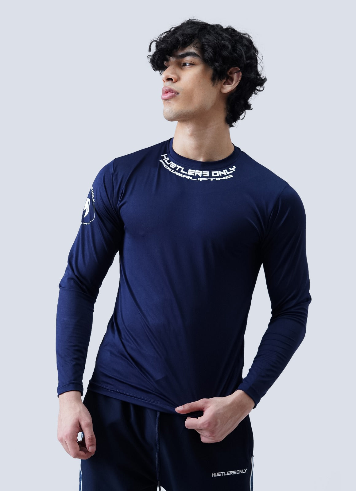 Powerlifting Full Sleeves Shirt - Navy