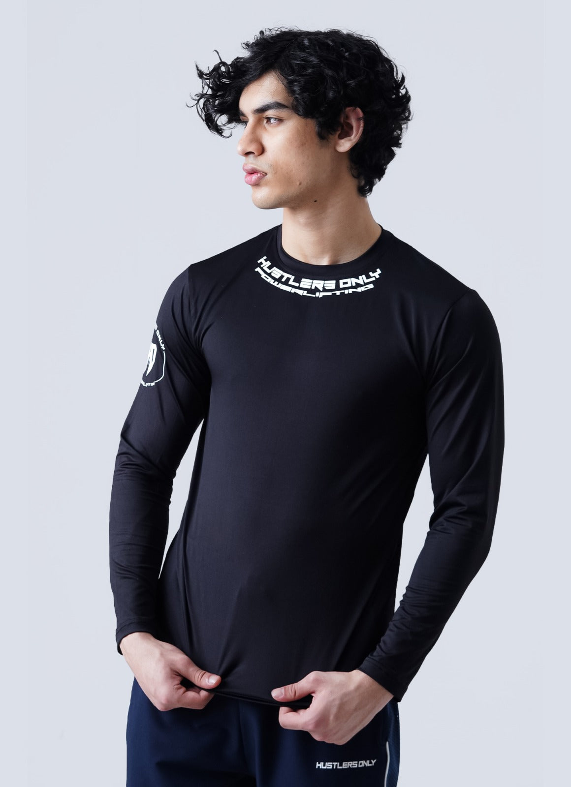 Powerlifting Full Sleeves Shirt - Black