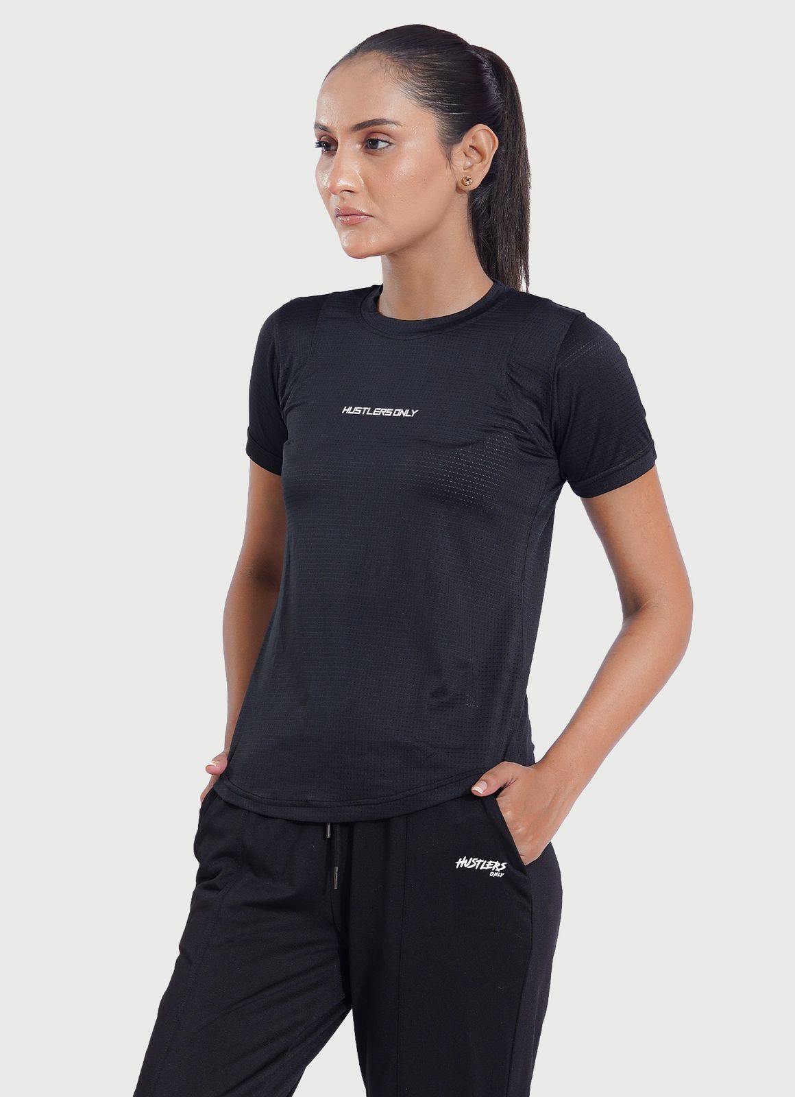 Black Sash Essential T-Shirt | HustlersOnlyPK