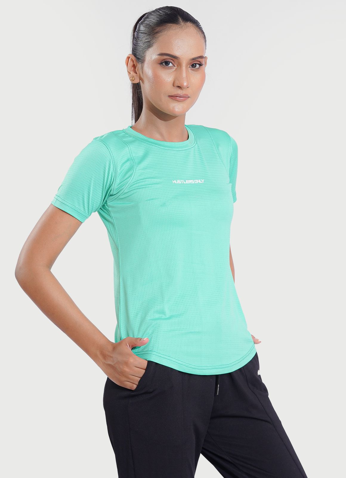 Mint Sash Essential T-Shirt for Workout | HustlersOnlyPK