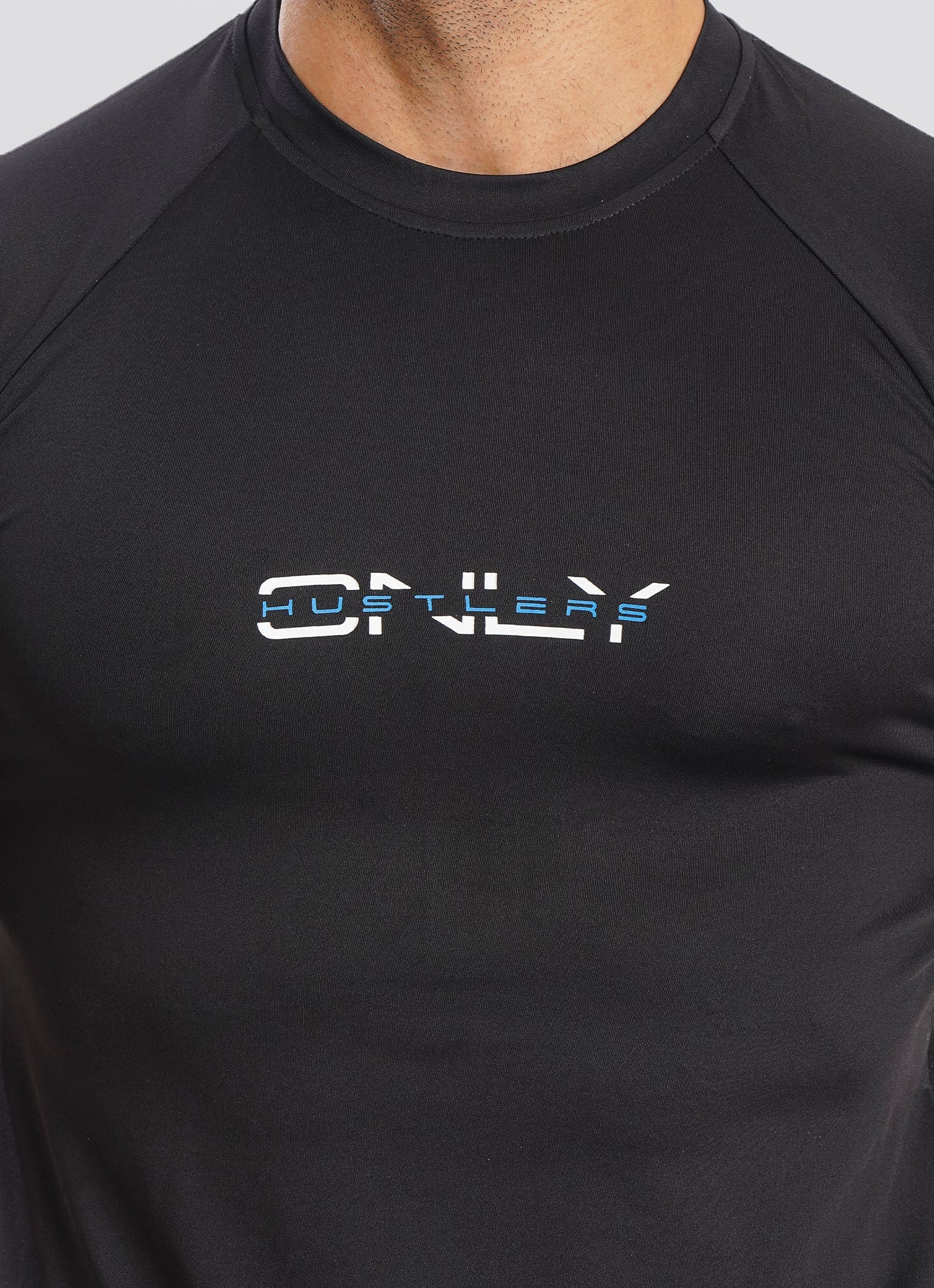 Utility Mesh Back Black Tshirt for Gym | HustlersOnlyPK