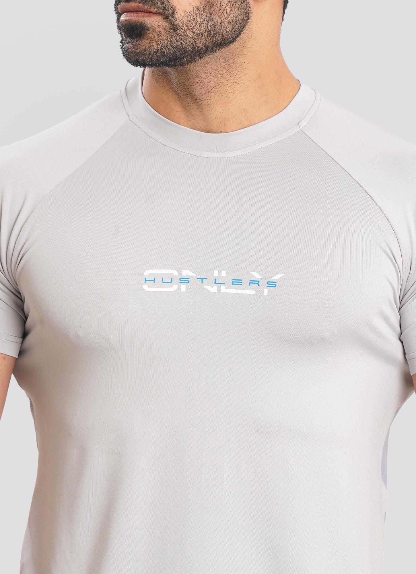 Utility Mesh Back Gray Tshirt for Gym | HustlersOnlyPK