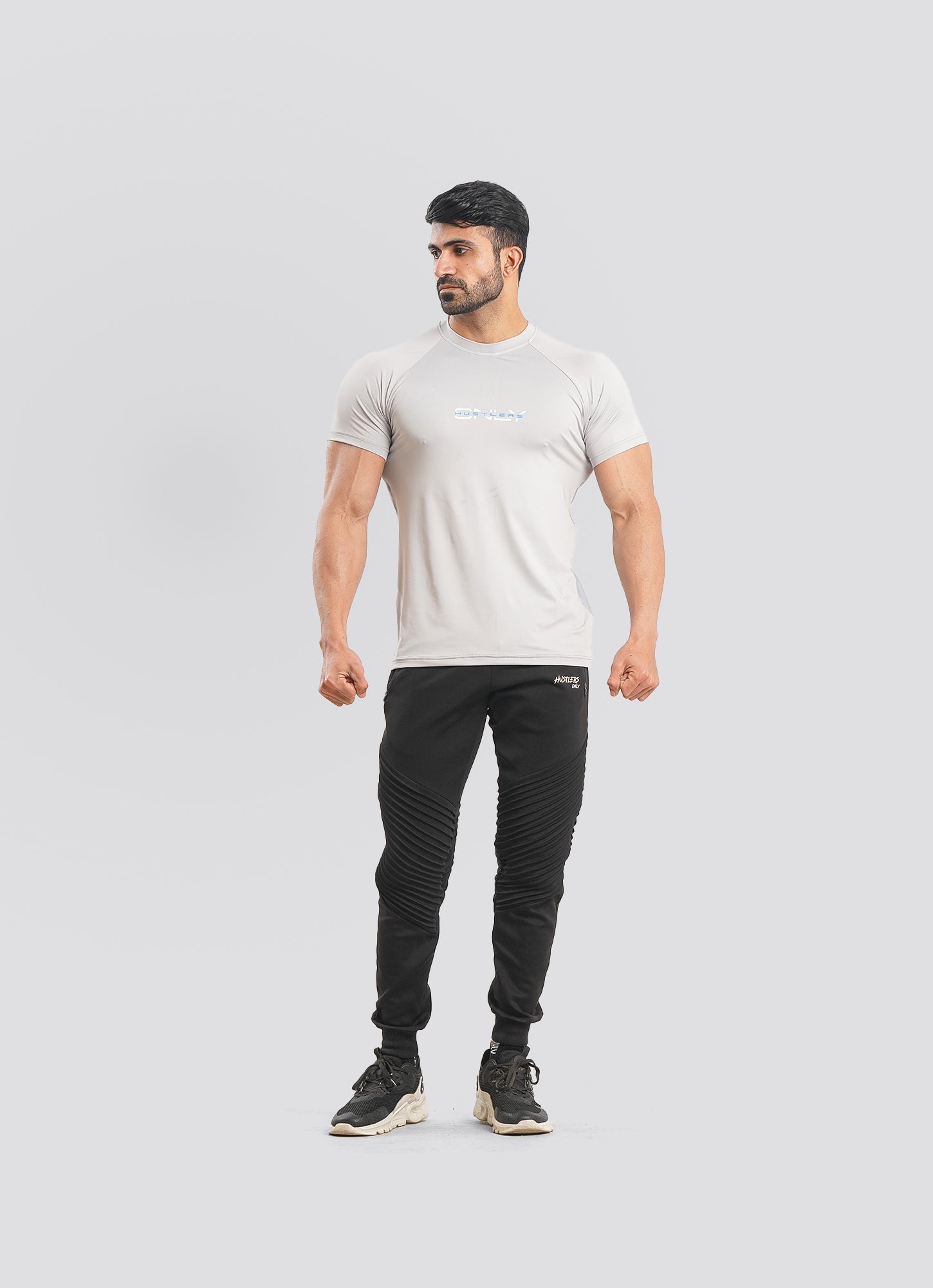 Utility Mesh Gray Tshirt for Mens | HustlersOnlyPK