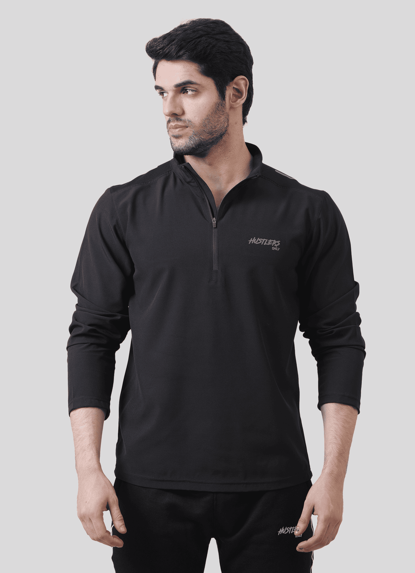 Velocity ½ Zip Long Sleeve - Black