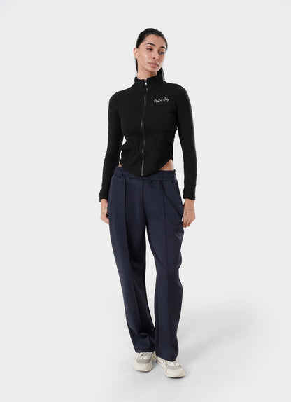 Stamina Zipper Top - Black