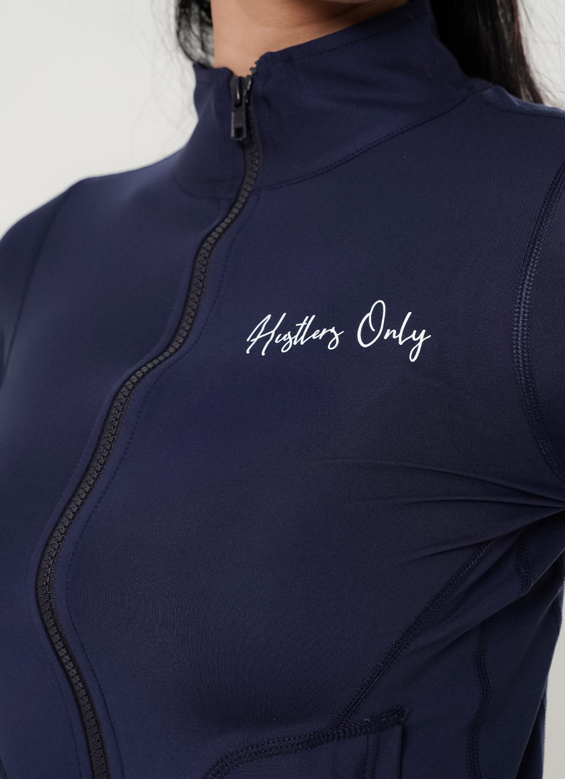 Stamina Zipper Top - Navy