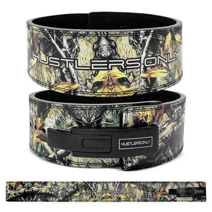 10mm Leaf Camo Lever Belt - Black