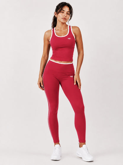 Accelerate Leggings - Cherry Red