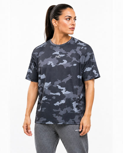 Elite T-Shirt - Black Camo.