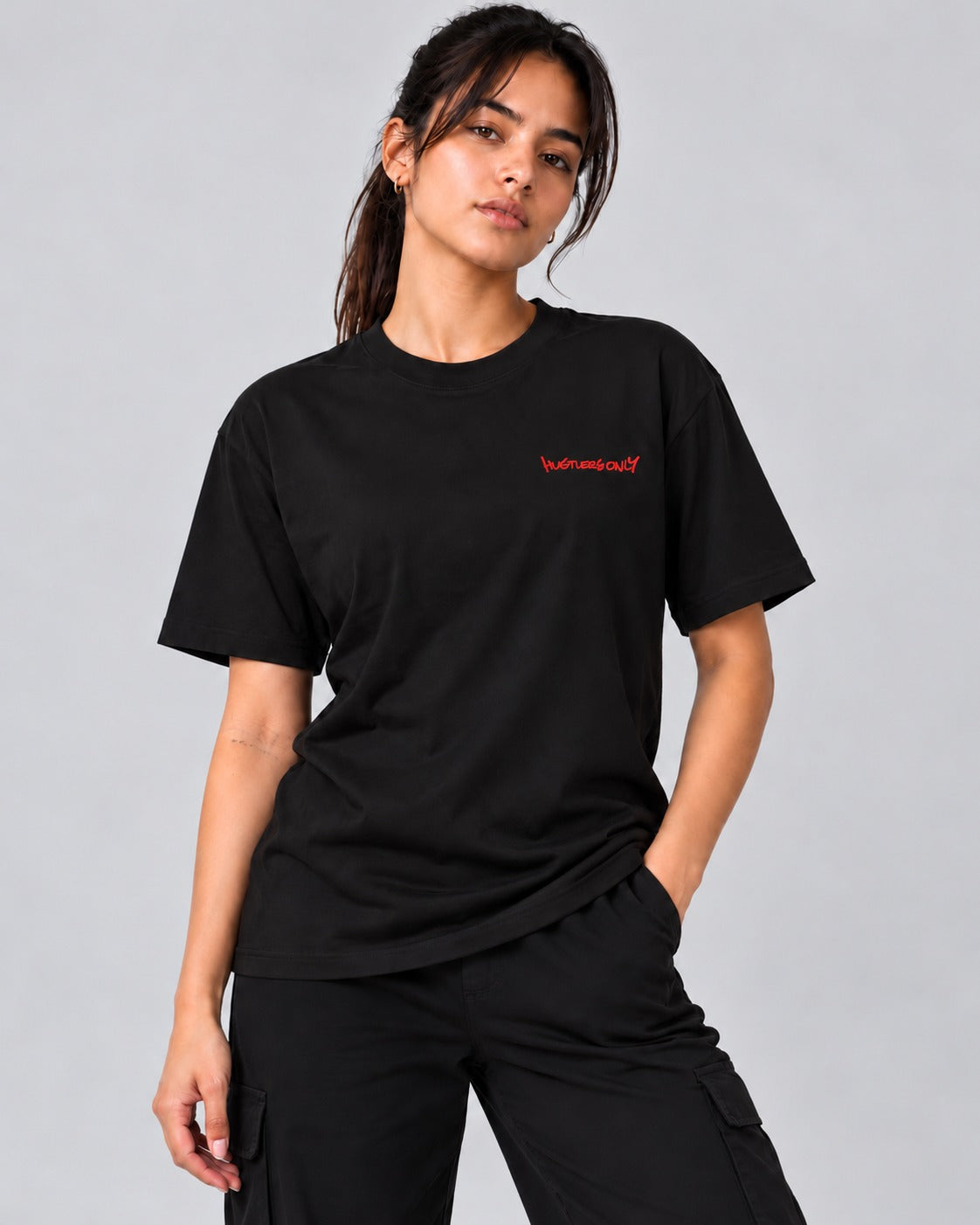 Graffiti Oversized T-Shirt - Red.
