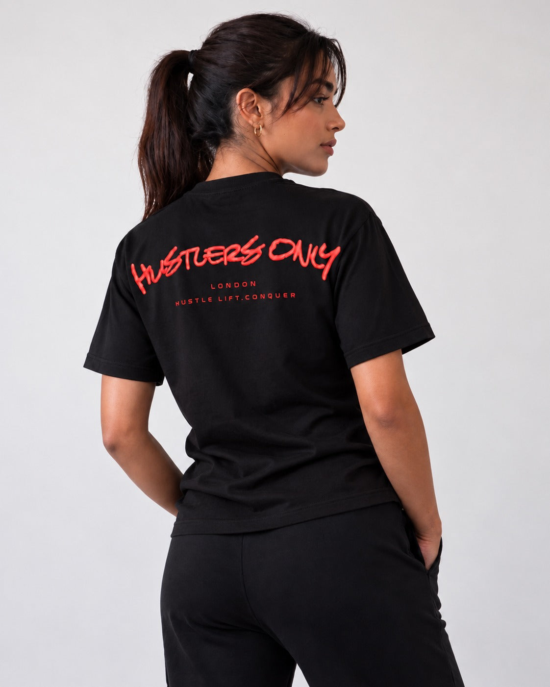 Graffiti Oversized T-Shirt - Red.