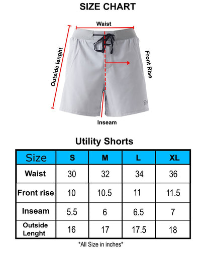 Utility Shorts - Silver