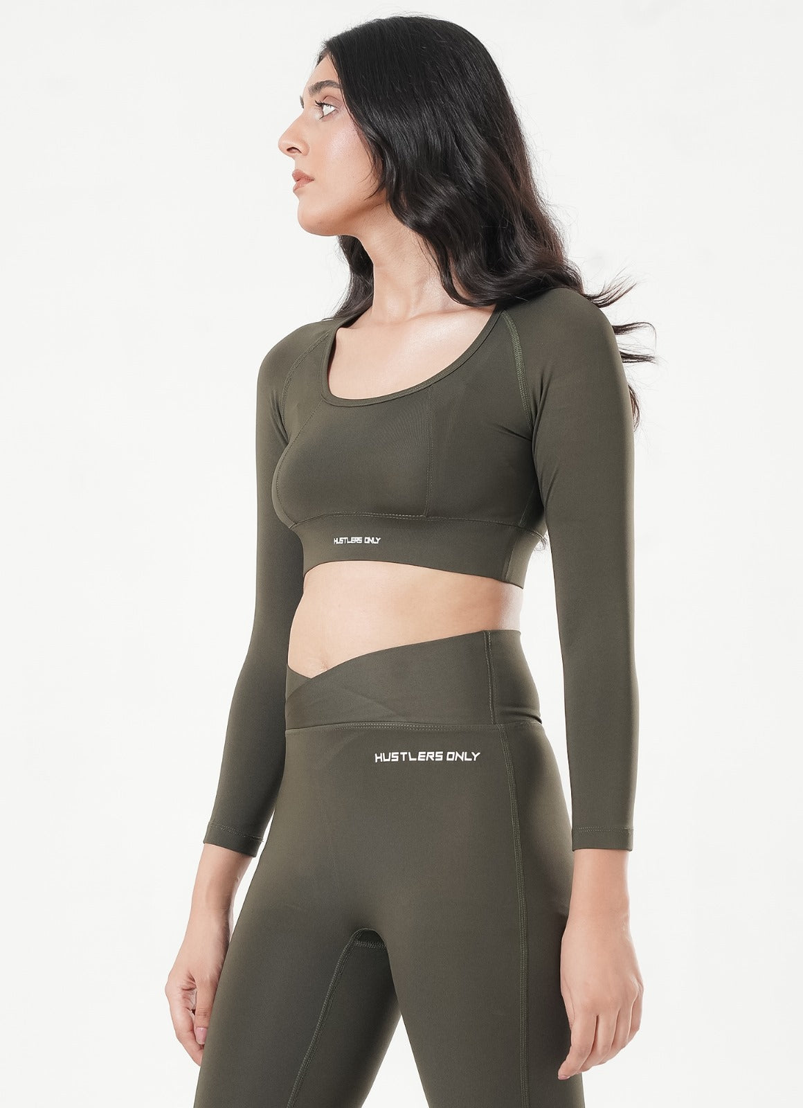 Cross Top - Olive