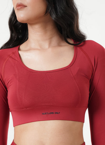 Cross Top - Maroon
