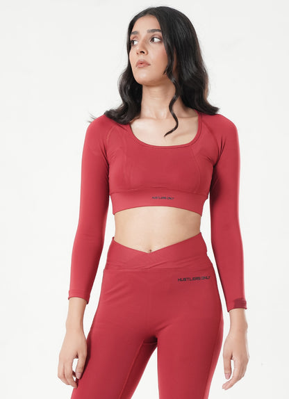 Cross Top - Maroon