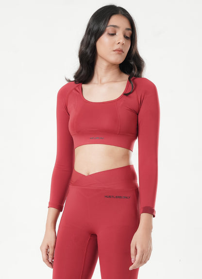 Cross Top - Maroon
