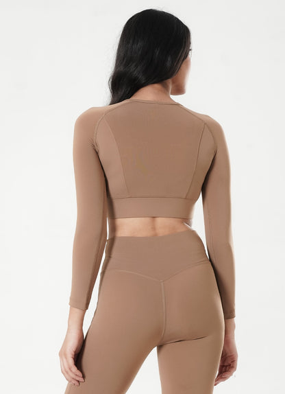 Cross Top - Brown