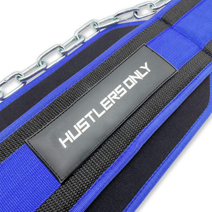 Dip Belt with Steel Chain - Blue