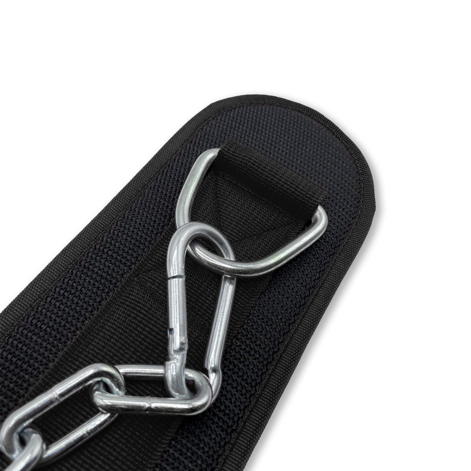 Dip Belt with Steel Chain - Black