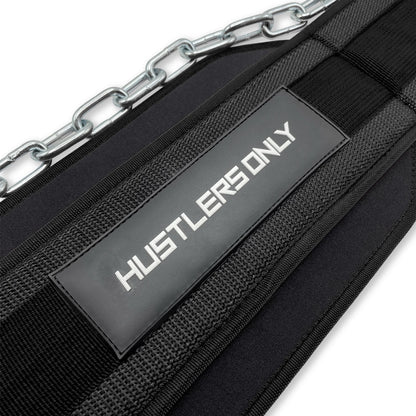 Dip Belt with Steel Chain - Black