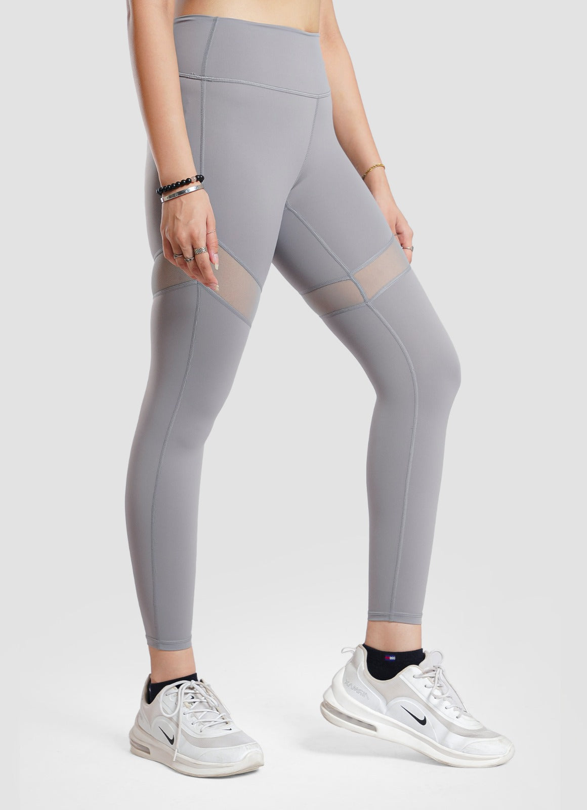 Performance Mesh Leggings - Grey