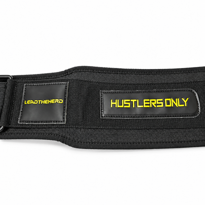 Nylon Boxing Belt - Black & Yellow