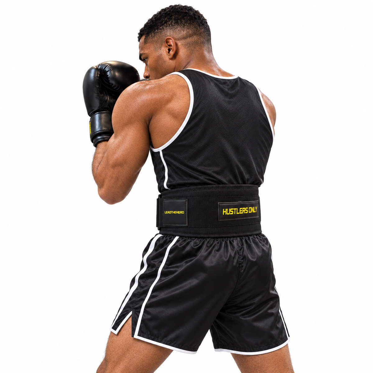 Nylon Boxing Belt - Black & Yellow
