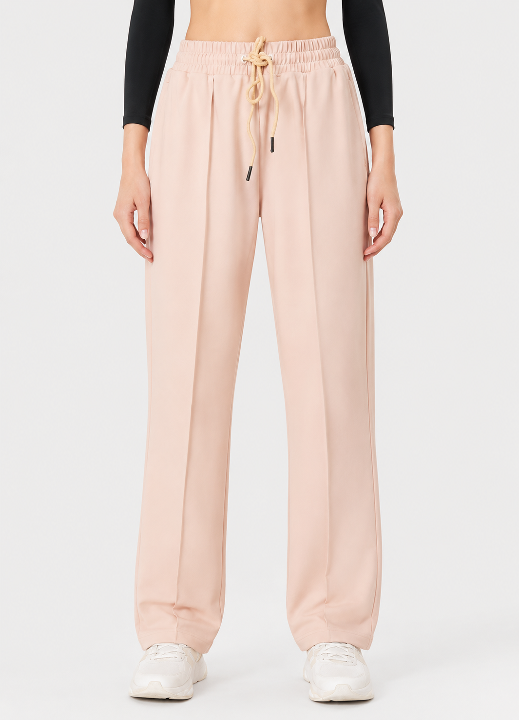 Relaxed Pleated Trouser - Beige
