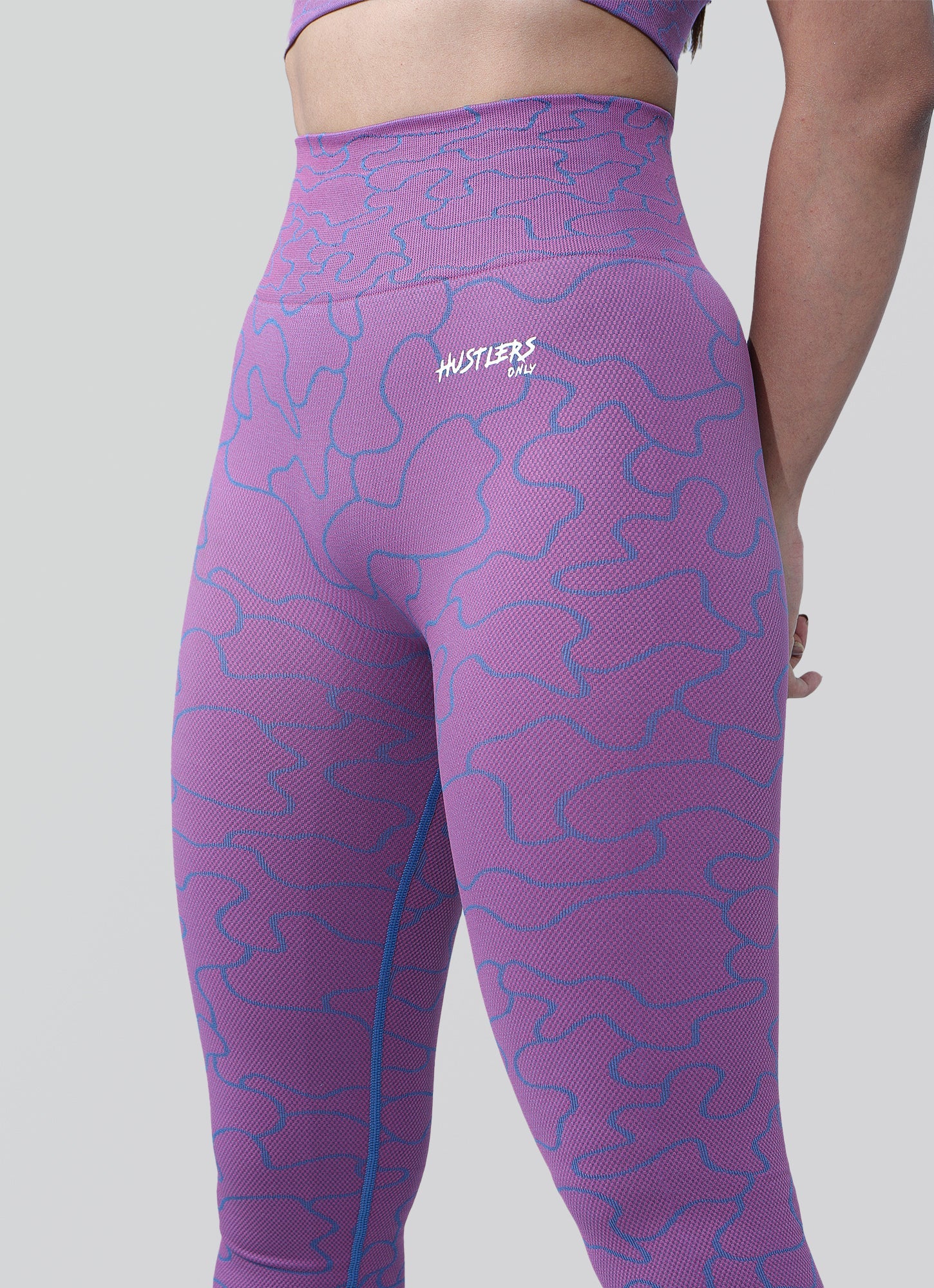 Spectrum Seamless Leggings-Pink