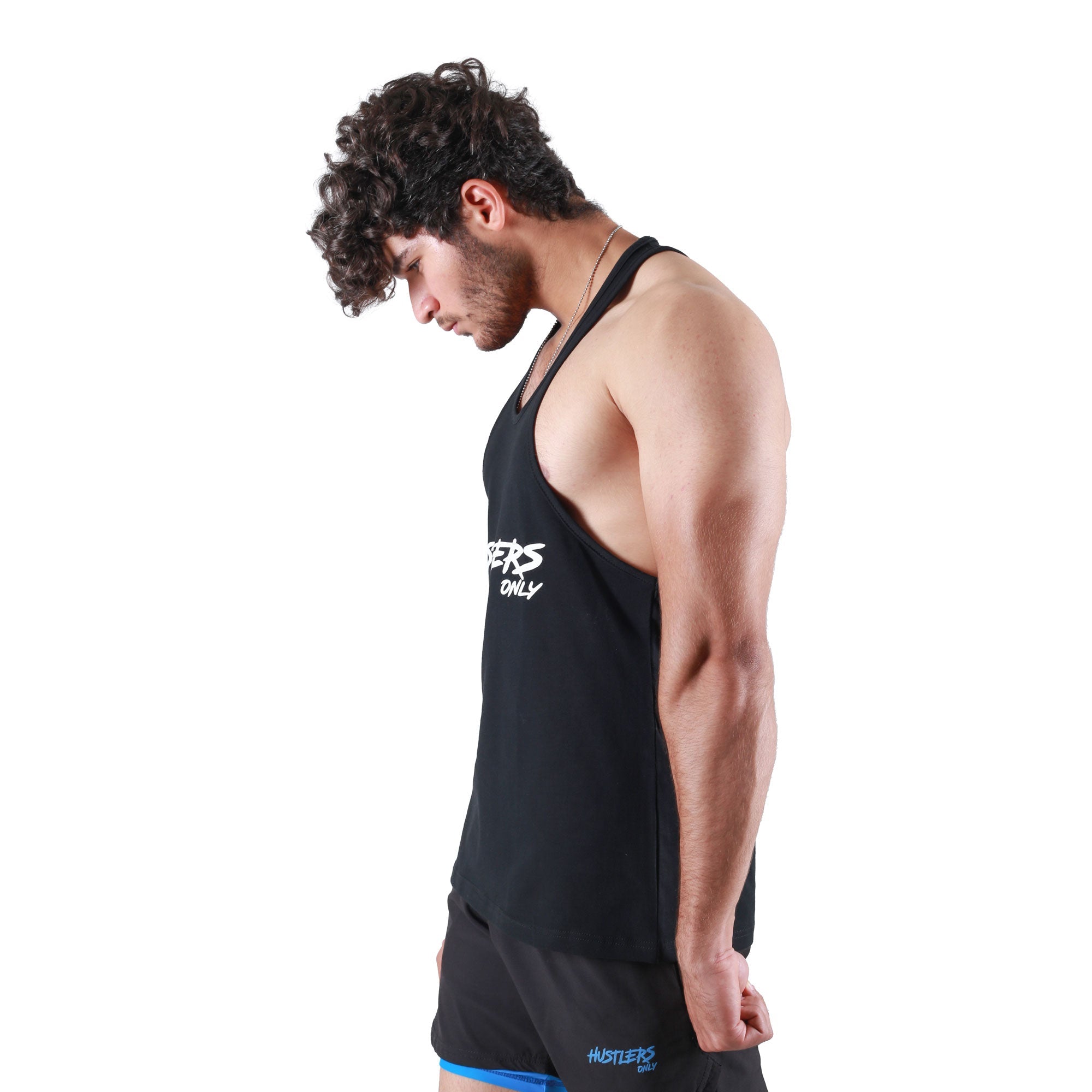 Men's Black Critical Stringer | HustlersOnlyPk