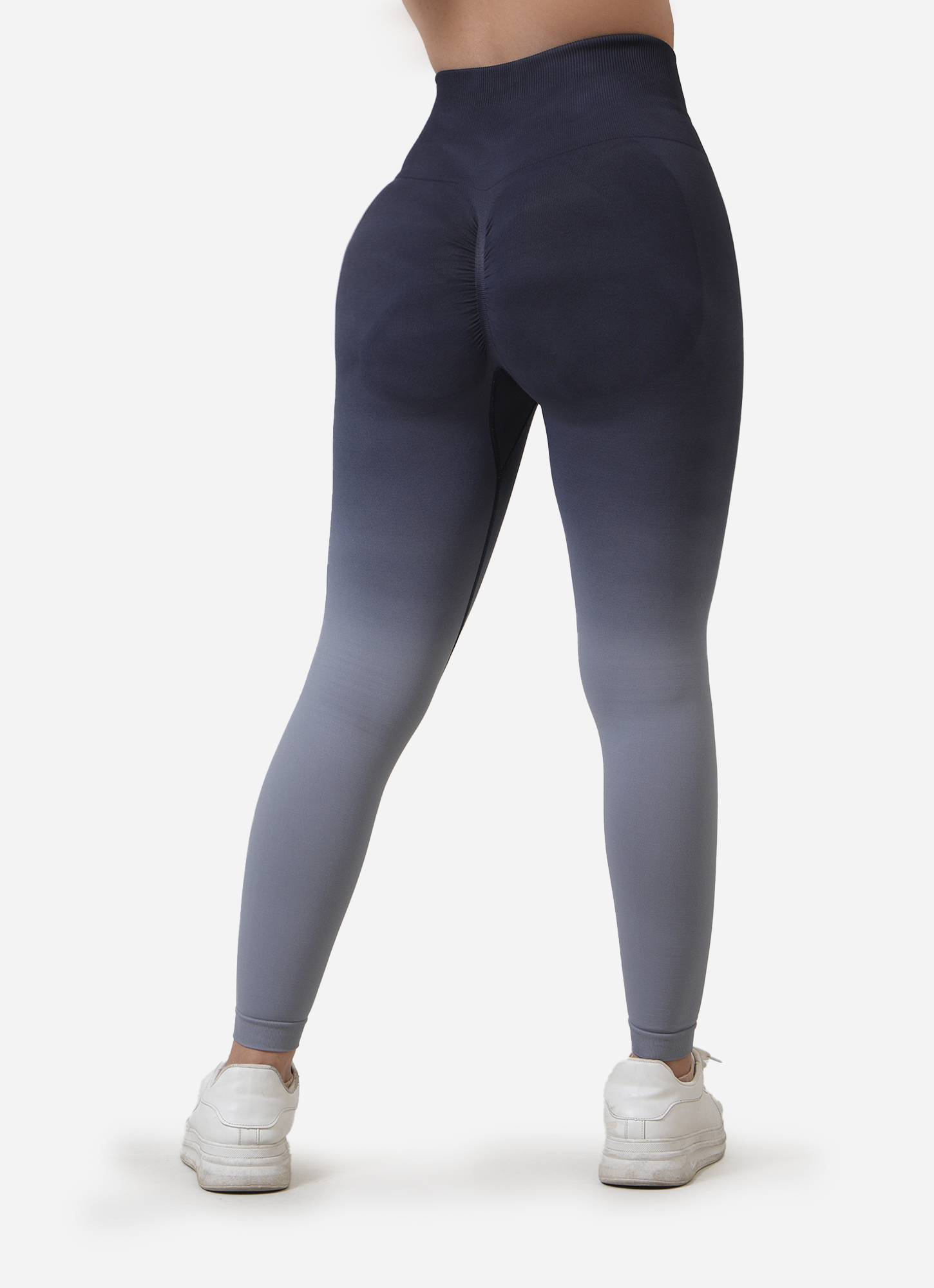 Dip Dye Seamless Leggings-Grey