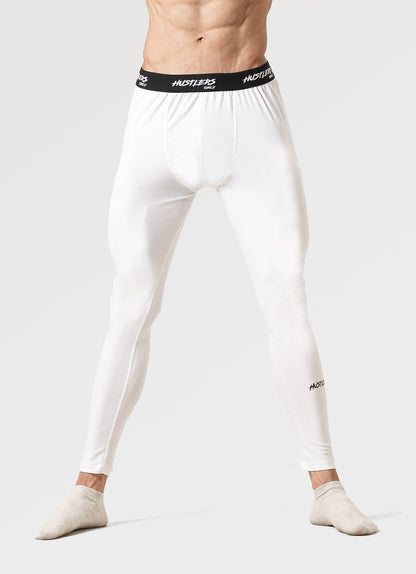 Compression Leggings for Men - White