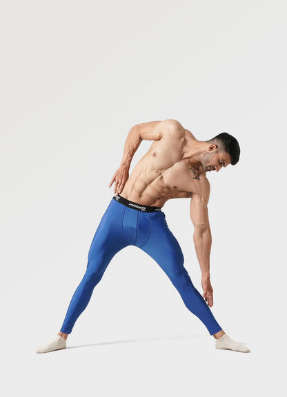 Compression Leggings for Men - Blue