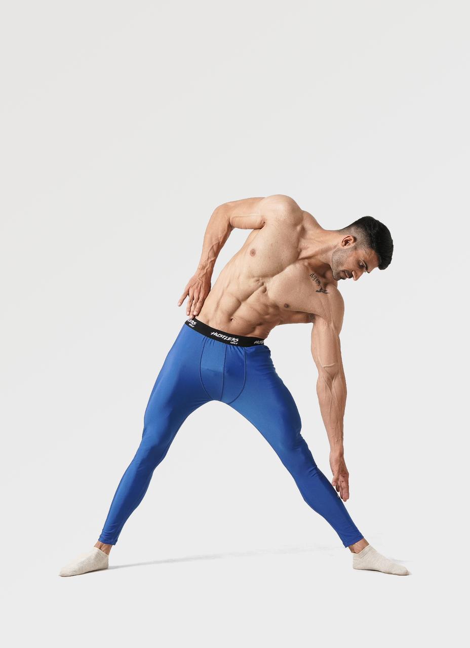 Compression Leggings for Men - Blue