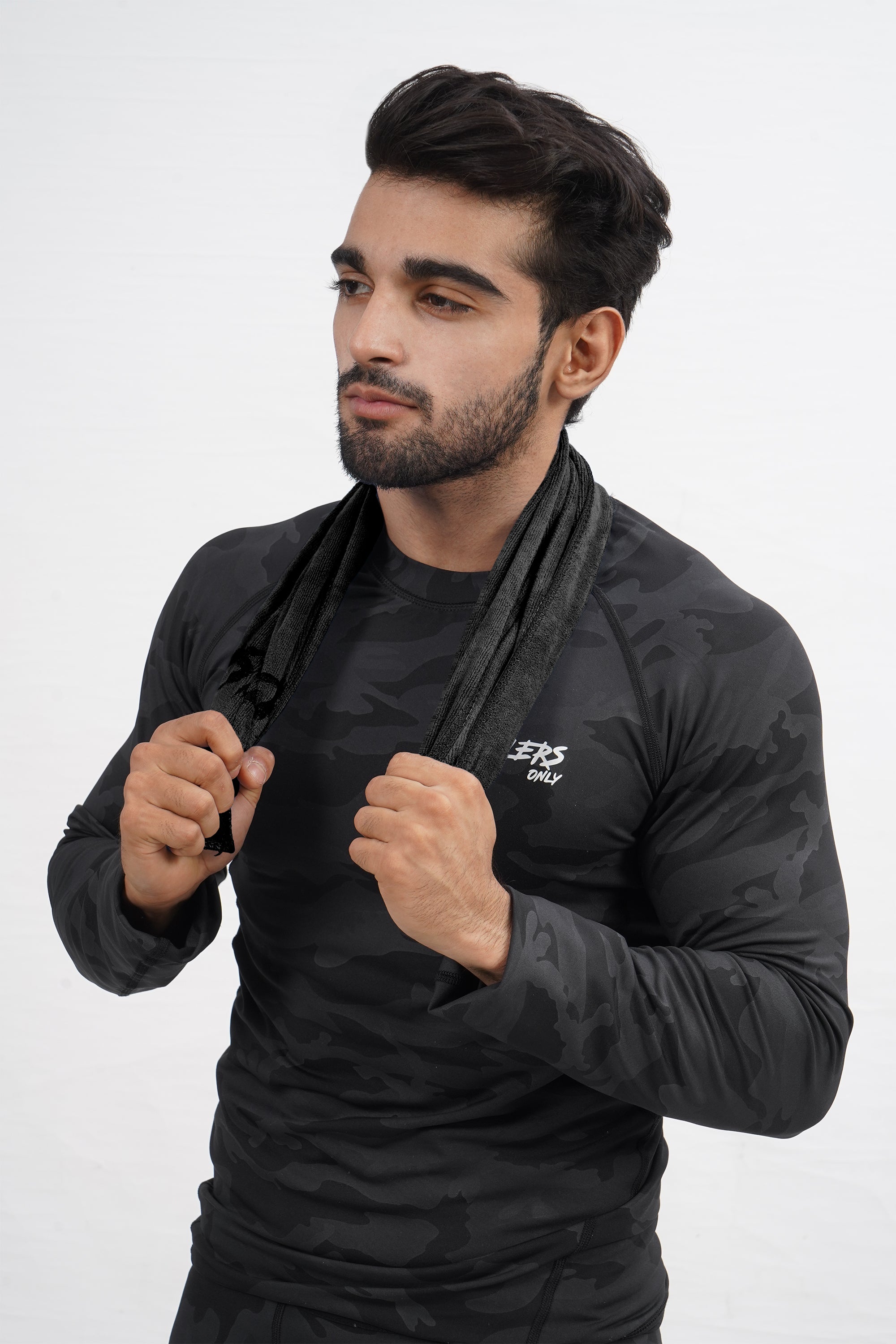 Quick Dry Gym Towel - Black