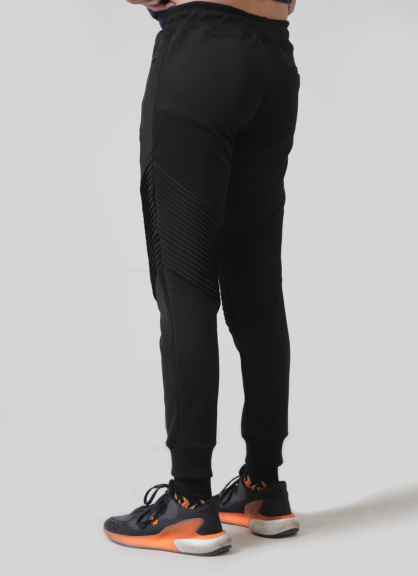 Scorpion Ribbed Trousers - Black