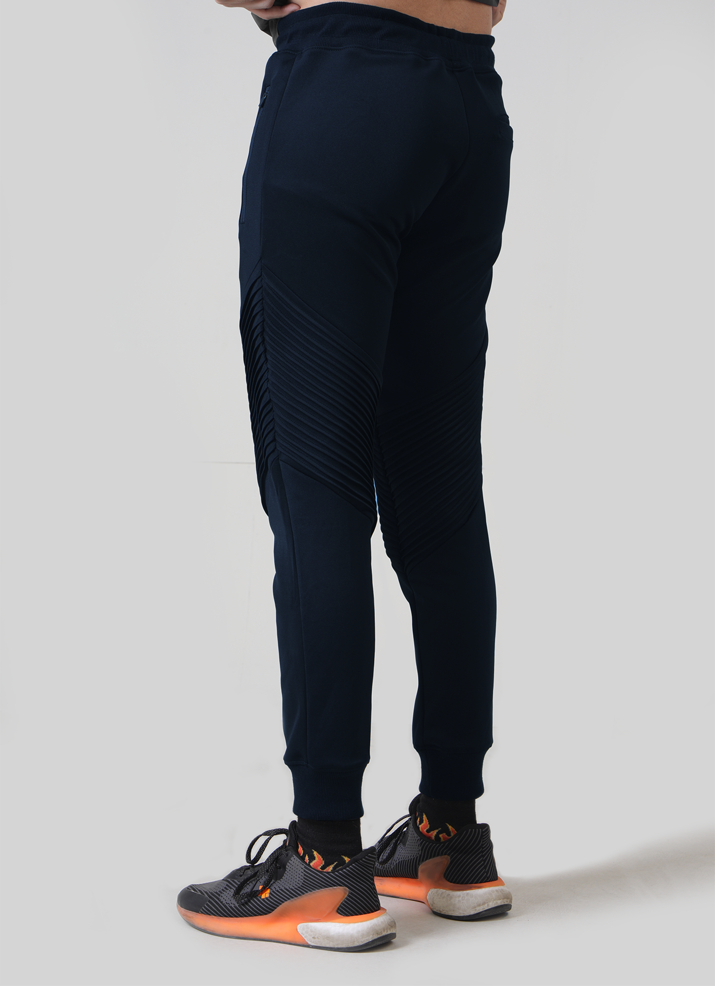 Scorpion Ribbed Trousers - Navy